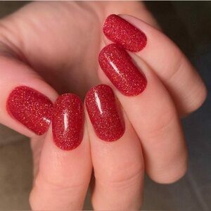 Glitter Red Color Street Nail Polish in the color “Cran-tastic” Brand New in Box